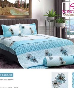 Mẫu chăn ga gối classic cotton mã C18-C58