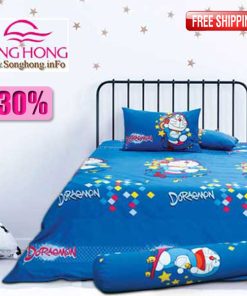 Chăn ga gối Doremon mã D18-020