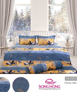 Mẫu chăn ga gối cotton Classic mã C19-C65
