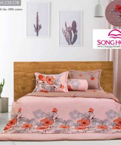 Mẫu chăn ga gối cotton Classic mã C19-C78