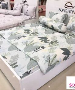 Mẫu chăn ga gối Rayon mã E19-M01 chăn ga gối sông hồng mã e19 m01