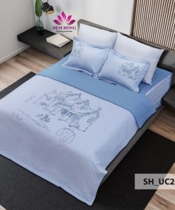 Mẫu chăn ga gối Sông Hồng cao cấp mã UC21 011