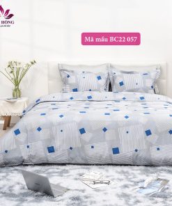 Mẫu chăn ga gối Sông Hồng 100% cotton BC22057