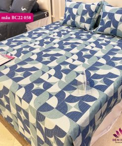 Mẫu chăn ga gối Sông Hồng Basic 100% cotton BC22 058