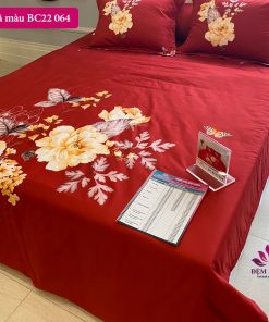 Bộ chăn ga gối cotton Sông Hồng BC22 064