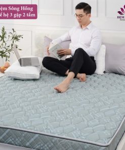 Đệm bông siêu nảy Sông Hồng Natural Fiber - Bảng giá khuyến mại Mẫu đệm Sông Hồng thế hệ 3 màu tối