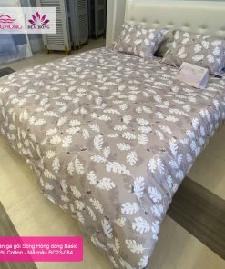 Chăn ga gối Sông Hồng mã mầu BC23-084 vải 100% cotton