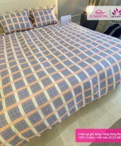 Chăn ga gối Sông Hồng Basic mã BC23-085 vải 100% cotton