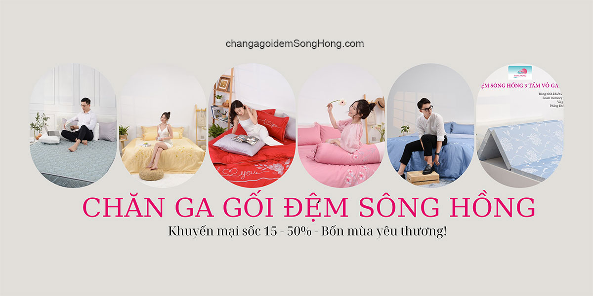 Banner chăn ga gối đệm Sông Hồng