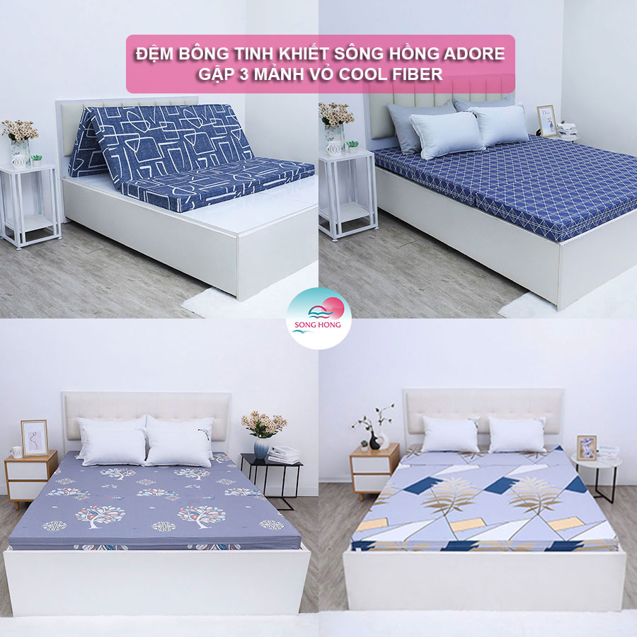 Đệm bông tinh khiết Sông Hồng Adore