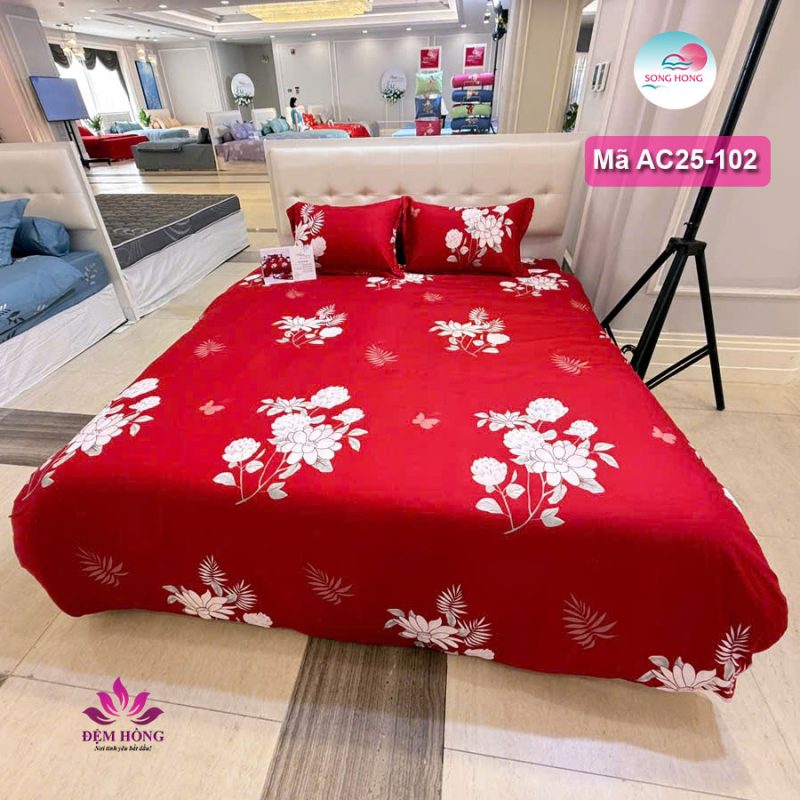 Chăn ga gối Sông Hồng Adore họa tiêt mã AC25-102