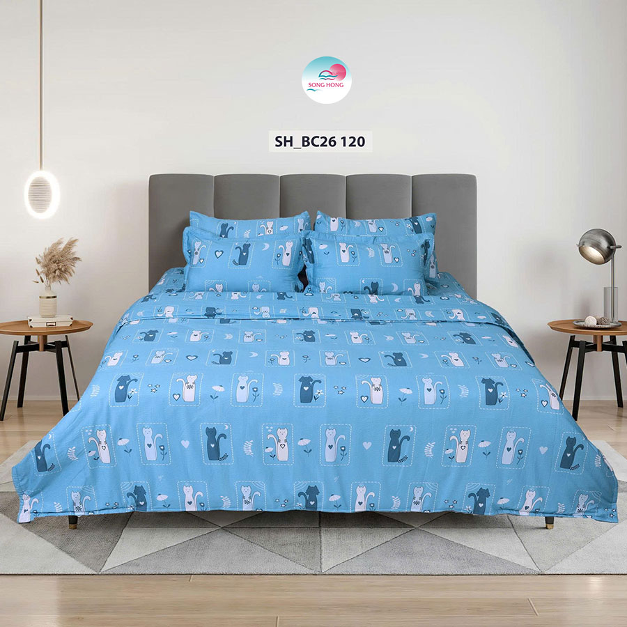 Chăn ga gối Basic mã BC26-120 Chăn ga gối Sông Hồng Basic mã BC26-120